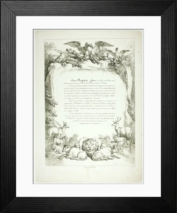 Framed Print : Biography Page from Oeuvres de J. B. Huet, 1796–99. Creator: Jean Baptiste Marie Huet Framed Print : Biography Page from Oeuvres de J. B. Huet, 1796–99. Creator: Jean Baptiste Marie Huet