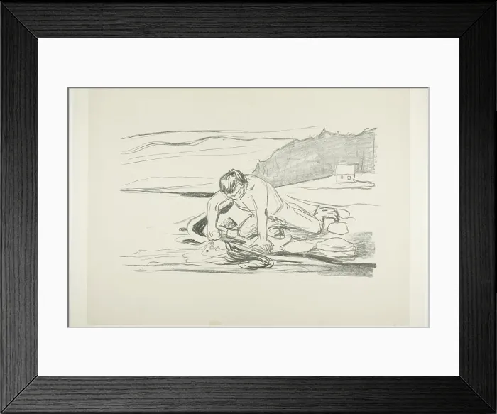 Framed Print : Omega's Death, 1908 / 09. Creator: Edvard Munch Framed Print : Omega's Death, 1908 / 09. Creator: Edvard Munch