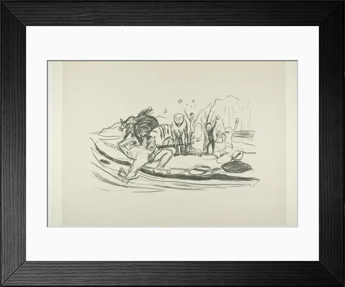 Framed Print : Alpha's Death, 1908 / 09. Creator: Edvard Munch Framed Print : Alpha's Death, 1908 / 09. Creator: Edvard Munch