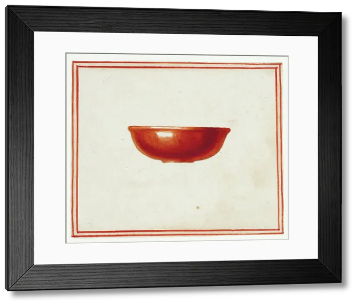 Framed Print : Red Saucer, n.d. Creator: Giuseppe Grisoni Framed Print : Red Saucer, n.d. Creator: Giuseppe Grisoni