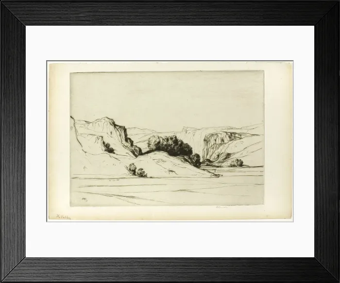 Framed Print : The Valley (known also as Glencrutten), 1914. Creator: David Young Cameron Framed Print : The Valley (known also as Glencrutten), 1914. Creator: David Young Cameron