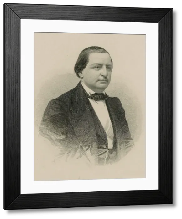 Framed Print : Portrait of the composer Franz Abt (1819-1885), 1870. Creator: Weger, August (1823-1892) Framed Print : Portrait of the composer Franz Abt (1819-1885), 1870. Creator: Weger, August (1823-1892)