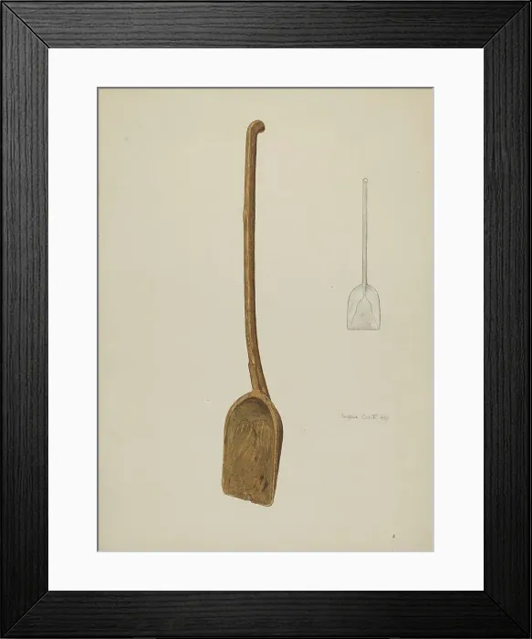 Framed Print : Grain Shovel, 1937. Creator: Eugene Bartz Framed Print : Grain Shovel, 1937. Creator: Eugene Bartz