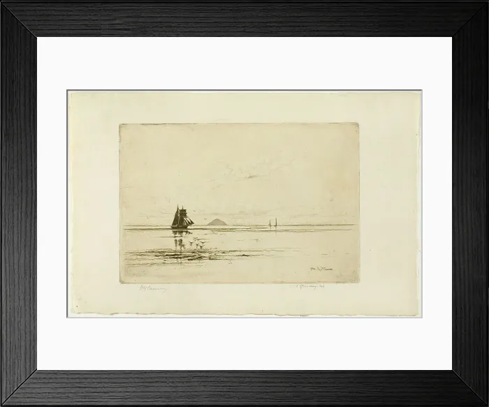 Framed Print : Ailsa, plate twenty from the Clyde Set, 1889. Creator: David Young Cameron Framed Print : Ailsa, plate twenty from the Clyde Set, 1889. Creator: David Young Cameron