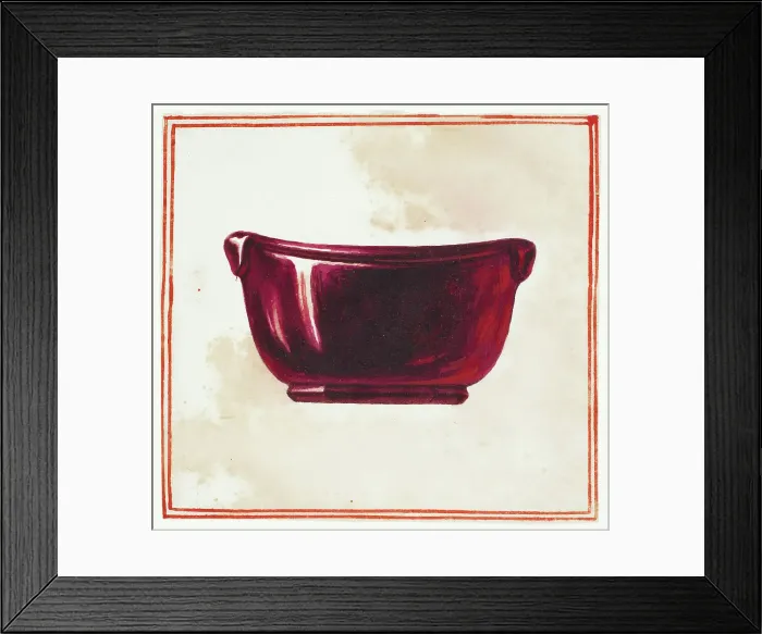 Framed Print : Purple Bowl, n.d. Creator: Giuseppe Grisoni Framed Print : Purple Bowl, n.d. Creator: Giuseppe Grisoni