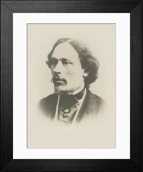Framed Print : Portrait of the violinist and composer Nikolay Yakovlevich Afanasyev (1821-1898), ca 1860. Creator: Anonymous Framed Print : Portrait of the violinist and composer Nikolay Yakovlevich Afanasyev (1821-1898), ca 1860. Creator: Anonymous