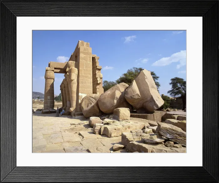 Framed Print : Ramesseum, Egypt, 1984. Creator: Ethel Davies Framed Print : Ramesseum, Egypt, 1984. Creator: Ethel Davies