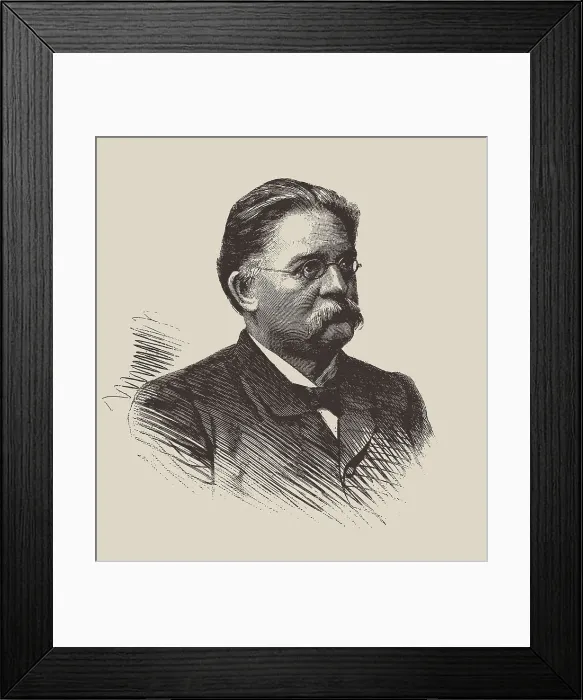 Framed Print : Portrait of the composer Felix Draeseke (1835-1913). Creator: Anonymous Framed Print : Portrait of the composer Felix Draeseke (1835-1913). Creator: Anonymous