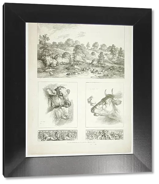 Plate Four of 38 from Oeuvres de J. B. Huet, 1796–99. Creator: Jean Baptiste Marie Huet