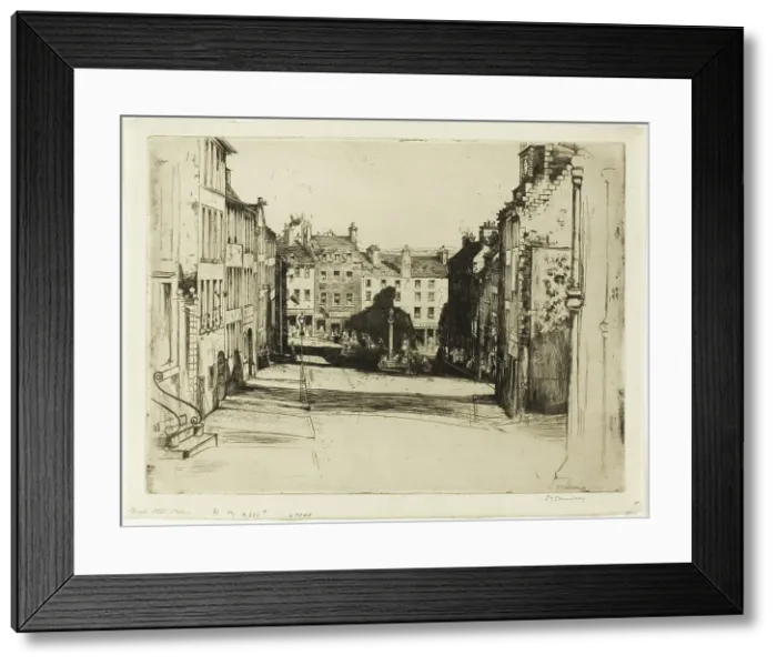 Framed Print : Broad Street, Stirling, 1899. Creator: David Young Cameron Framed Print : Broad Street, Stirling, 1899. Creator: David Young Cameron