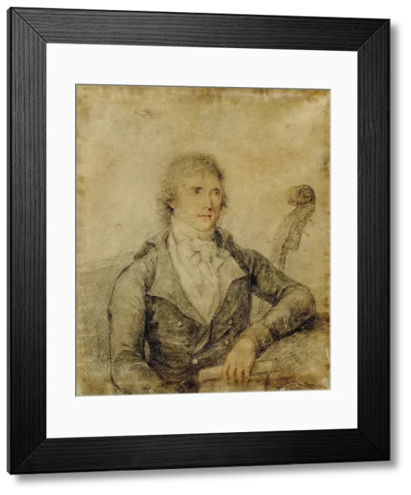Framed Print : Portrait of the double bassist and composer Domenico Dragonetti (1763-1846). Creator: Bartolozzi, Francesco (1728-1813) Framed Print : Portrait of the double bassist and composer Domenico Dragonetti (1763-1846). Creator: Bartolozzi, Francesco (1728-1813)