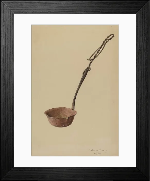 Framed Print : Melting Ladle, 1939. Creator: Eugene Bartz