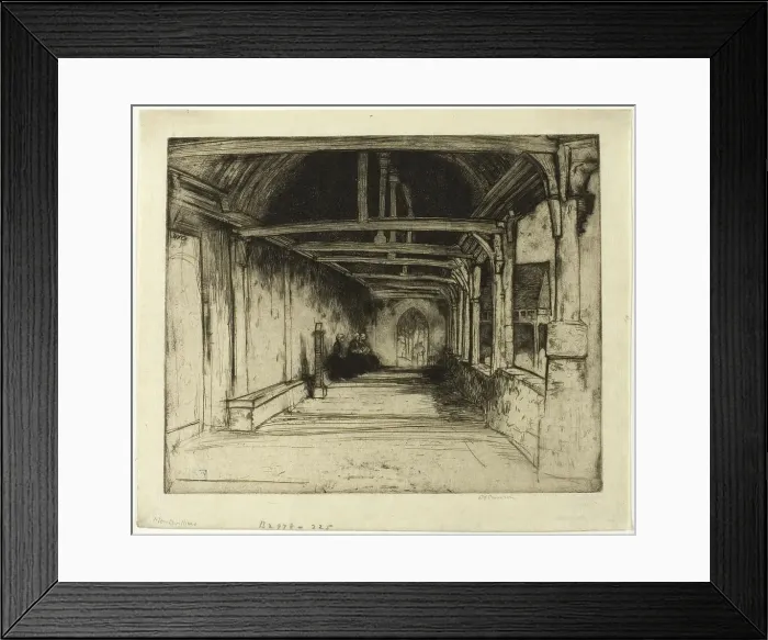 Framed Print : Montivilliers, 1903. Creator: David Young Cameron Framed Print : Montivilliers, 1903. Creator: David Young Cameron