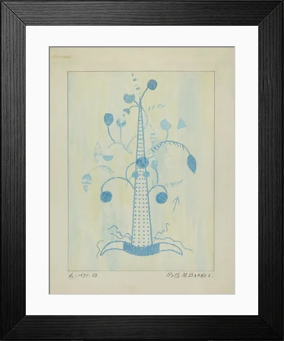 Framed Print : Coverlet, c. 1936. Creator: Ruth M. Barnes Framed Print : Coverlet, c. 1936. Creator: Ruth M. Barnes