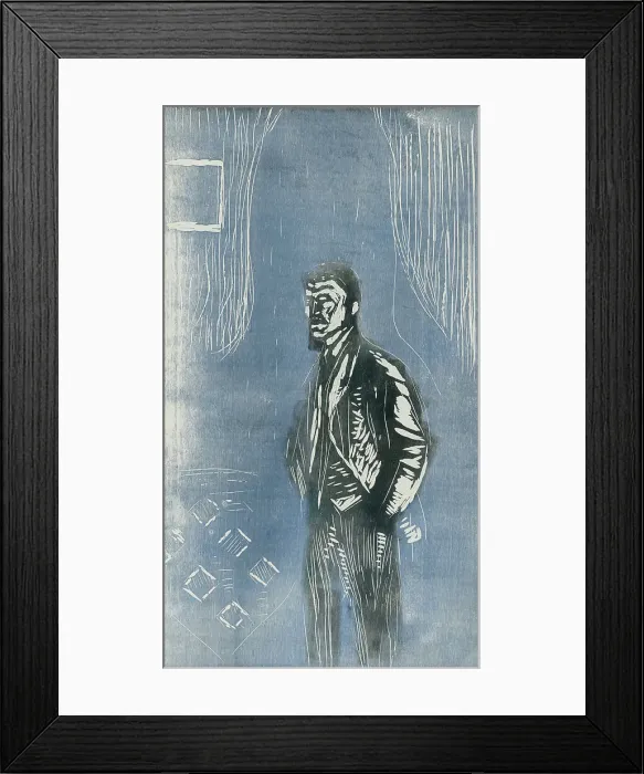 Framed Print : Self-Portrait in Moonlight, 1904-06. Creator: Edvard Munch Framed Print : Self-Portrait in Moonlight, 1904-06. Creator: Edvard Munch