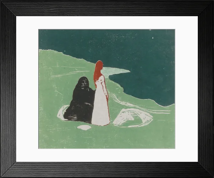 Framed Print : Two Women on the Shore, 1898. Creator: Edvard Munch