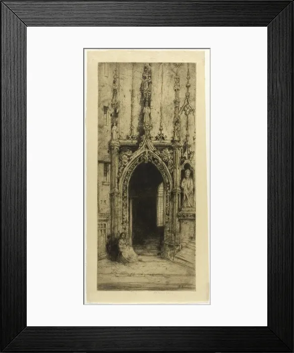 Framed Print : St. Merri, 1906. Creator: David Young Cameron Framed Print : St. Merri, 1906. Creator: David Young Cameron