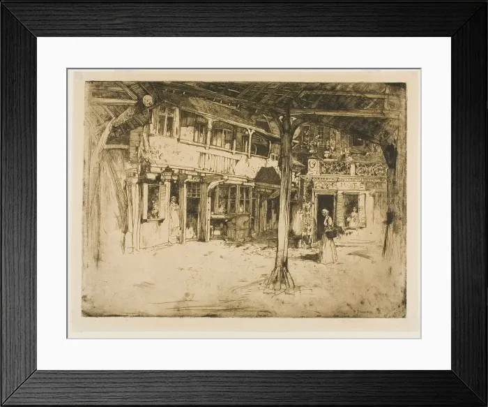 Framed Print : Cour des bons Enfants, Rouen, 1897. Creator: David Young Cameron Framed Print : Cour des bons Enfants, Rouen, 1897. Creator: David Young Cameron