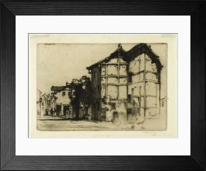Framed Print : Sketch in La Roche, 1905. Creator: David Young Cameron Framed Print : Sketch in La Roche, 1905. Creator: David Young Cameron