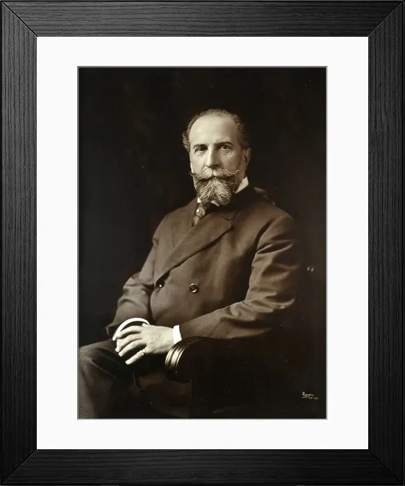 Framed Print : Portrait of the conductor and composer Wilhelm Gericke (1845-1925), c. 1900. Creator: Photo studio Theodore C. Marceau, Boston Framed Print : Portrait of the conductor and composer Wilhelm Gericke (1845-1925), c. 1900. Creator: Photo studio Theodore C. Marceau, Boston