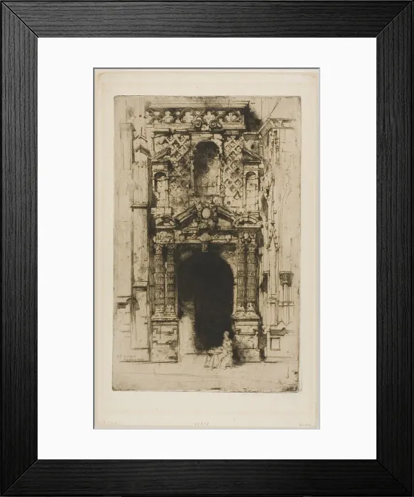 Framed Print : Harfleur, 1903. Creator: David Young Cameron Framed Print : Harfleur, 1903. Creator: David Young Cameron