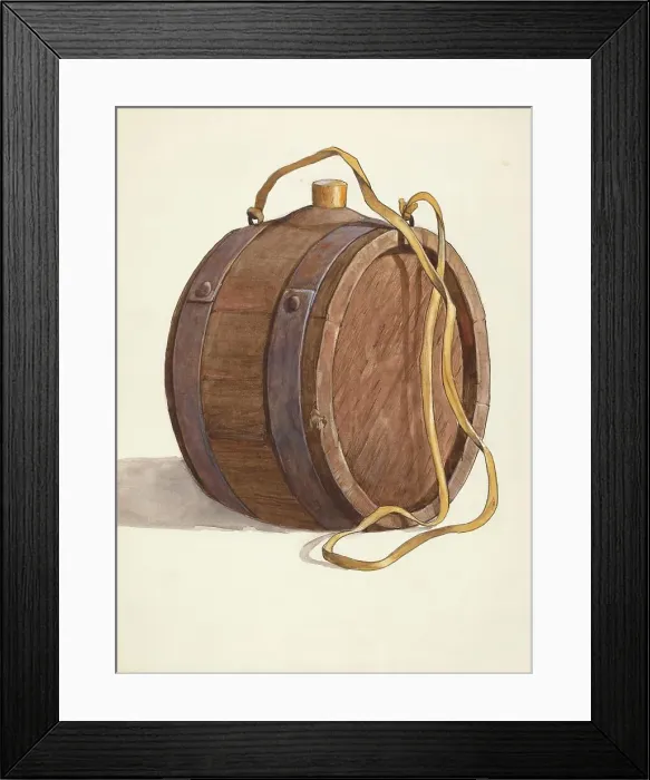Framed Print : Water Barrel or Runlet, c. 1937. Creator: Dana Bartlett Framed Print : Water Barrel or Runlet, c. 1937. Creator: Dana Bartlett