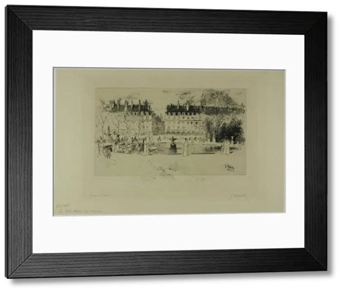 Framed Print : Little Pond at the Tuileries, 1901. Creator: Gustave Leheutre Framed Print : Little Pond at the Tuileries, 1901. Creator: Gustave Leheutre