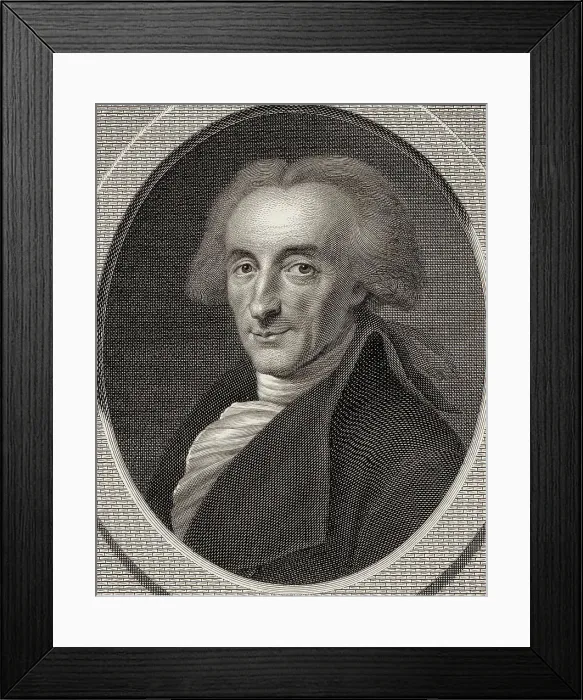 Framed Print : Portrait of the composer Johann Anton André (1775-1842). Creator: Lips, Johann Heinrich (1758-1817) Framed Print : Portrait of the composer Johann Anton André (1775-1842). Creator: Lips, Johann Heinrich (1758-1817)