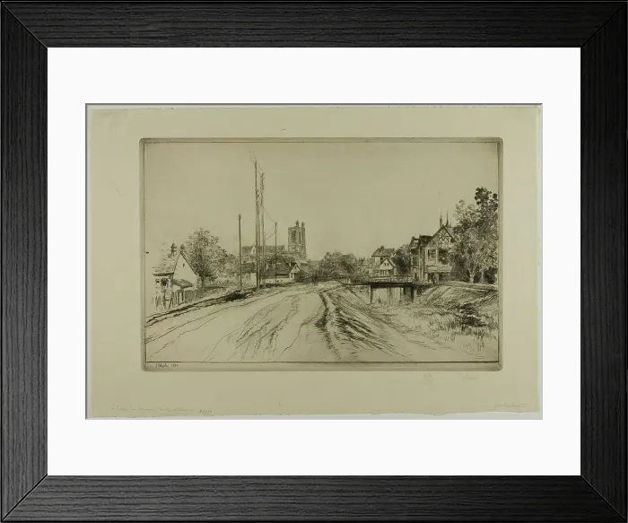 Framed Print : Lock of the New Canal, Troyes, 1907. Creator: Gustave Leheutre Framed Print : Lock of the New Canal, Troyes, 1907. Creator: Gustave Leheutre