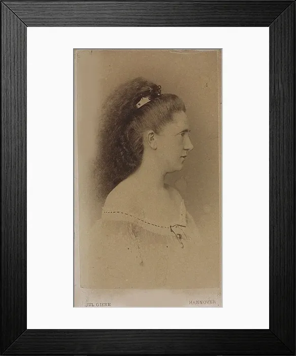 Framed Print : Pianist and composer Ingeborg Bronsart von Schellendorf (1840-1913). Creator: Photo studio Julius Giere, Hannover Framed Print : Pianist and composer Ingeborg Bronsart von Schellendorf (1840-1913). Creator: Photo studio Julius Giere, Hannover