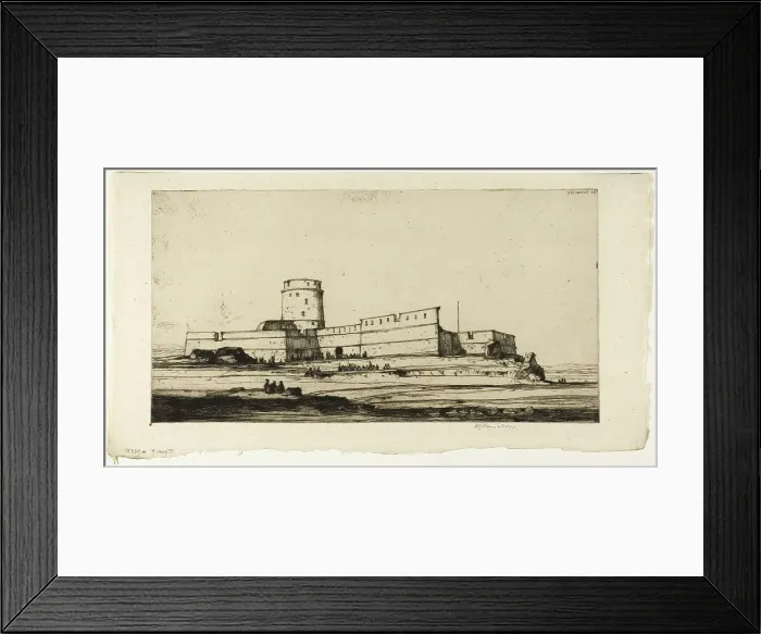 Framed Print : The Turkish Fort, 1909. Creator: David Young Cameron Framed Print : The Turkish Fort, 1909. Creator: David Young Cameron