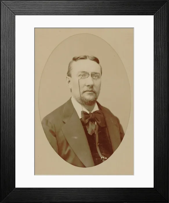Framed Print : Portrait of the composer Eugène-Jean-Baptiste Anthiome (1836-1916), 1880. Creator: Petit, Pierre (1598-1677) Framed Print : Portrait of the composer Eugène-Jean-Baptiste Anthiome (1836-1916), 1880. Creator: Petit, Pierre (1598-1677)