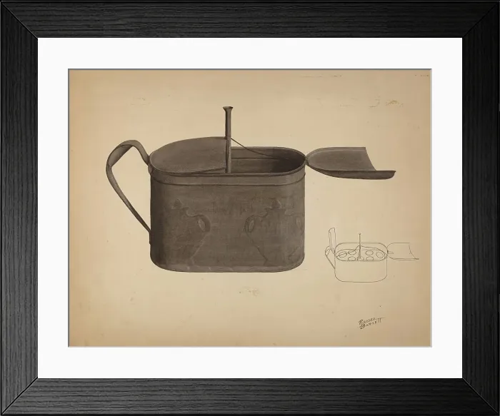 Framed Print : Tin Egg Boiler, c. 1938. Creator: Richard Barnett Framed Print : Tin Egg Boiler, c. 1938. Creator: Richard Barnett