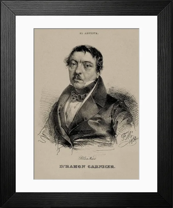 Framed Print : Portrait of the composer Ramon Carnicer (1789-1855), 1836. Creator: Madrazo y Kuntz, Federico de (1815-1894) Framed Print : Portrait of the composer Ramon Carnicer (1789-1855), 1836. Creator: Madrazo y Kuntz, Federico de (1815-1894)