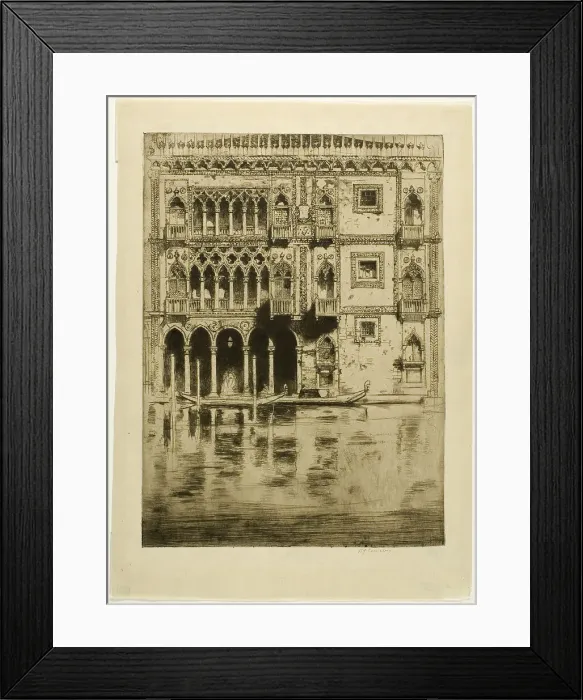Framed Print : Cá d'Oro, 1900. Creator: David Young Cameron Framed Print : Cá d'Oro, 1900. Creator: David Young Cameron
