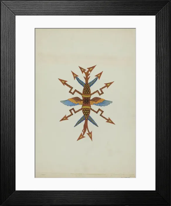 Framed Print : Ceiling Ornament, c. 1936. Creator: Dana Bartlett Framed Print : Ceiling Ornament, c. 1936. Creator: Dana Bartlett