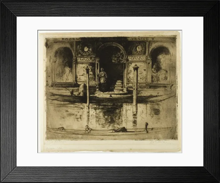 Framed Print : The Palace Doorway, plate 22 from the North Italian Set, 1895. Creator: David Young Cameron Framed Print : The Palace Doorway, plate 22 from the North Italian Set, 1895. Creator: David Young Cameron