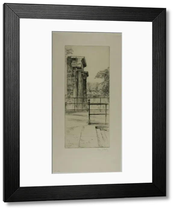 Framed Print : Ruins of the Old Tuileries, Paris, 1903. Creator: Gustave Leheutre Framed Print : Ruins of the Old Tuileries, Paris, 1903. Creator: Gustave Leheutre