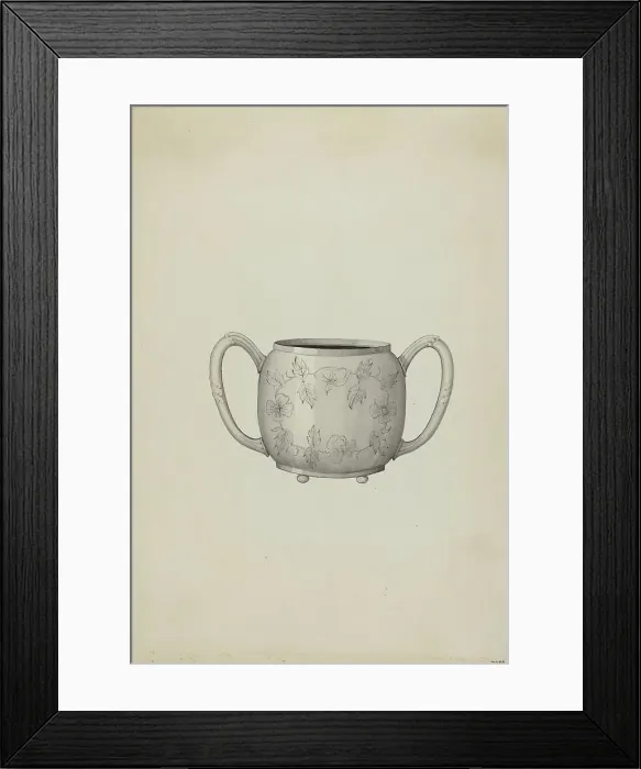 Framed Print : Silver Spoon Holder, c. 1937. Creator: Dana Bartlett Framed Print : Silver Spoon Holder, c. 1937. Creator: Dana Bartlett