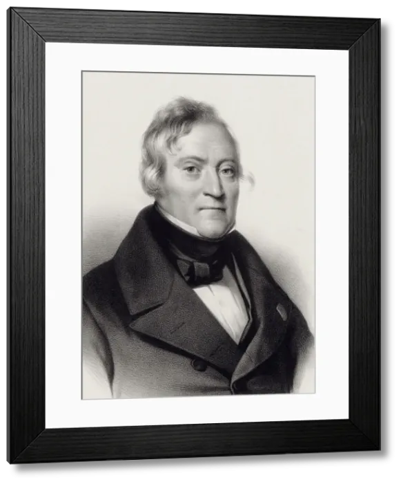 Framed Print : Portrait of the violinist and composer Pierre Baillot (1771-1842), 1845. Creator: Julien, Bernard Romain (1802-1871) Framed Print : Portrait of the violinist and composer Pierre Baillot (1771-1842), 1845. Creator: Julien, Bernard Romain (1802-1871)