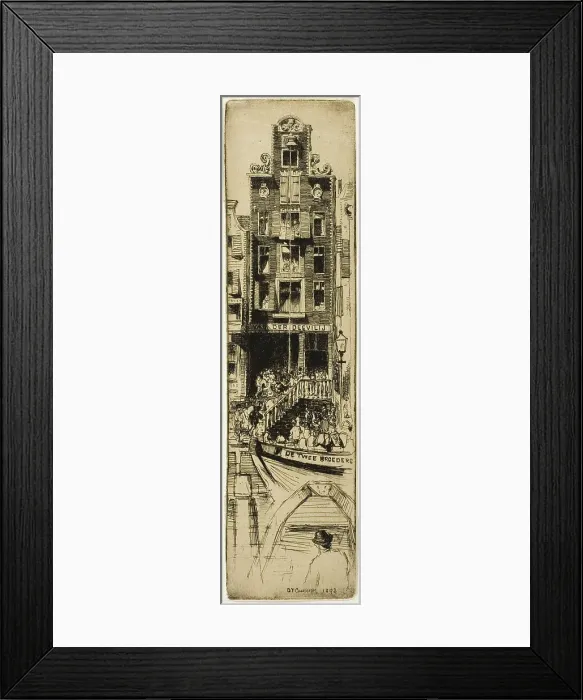 Framed Print : Van der Deevilij, plate six from the North Holland Set, 1892. Creator: David Young Cameron Framed Print : Van der Deevilij, plate six from the North Holland Set, 1892. Creator: David Young Cameron