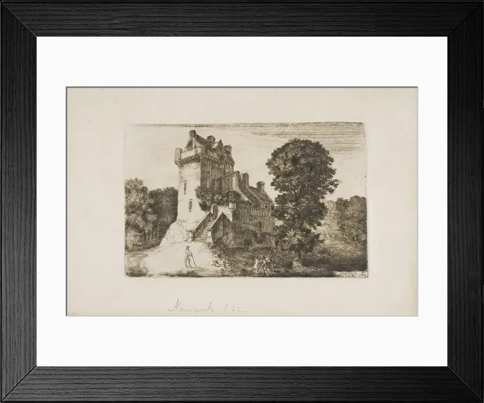 Framed Print : Newark Castle, n.d. Creator: John Clerk Framed Print : Newark Castle, n.d. Creator: John Clerk