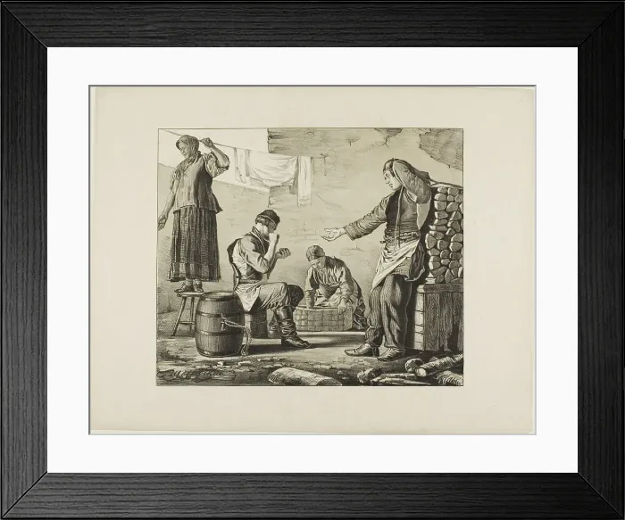 Framed Print : Scenes from Russian Folk Life, n.d. Creator: Ignatii Stepanovich Shchedrovski Framed Print : Scenes from Russian Folk Life, n.d. Creator: Ignatii Stepanovich Shchedrovski