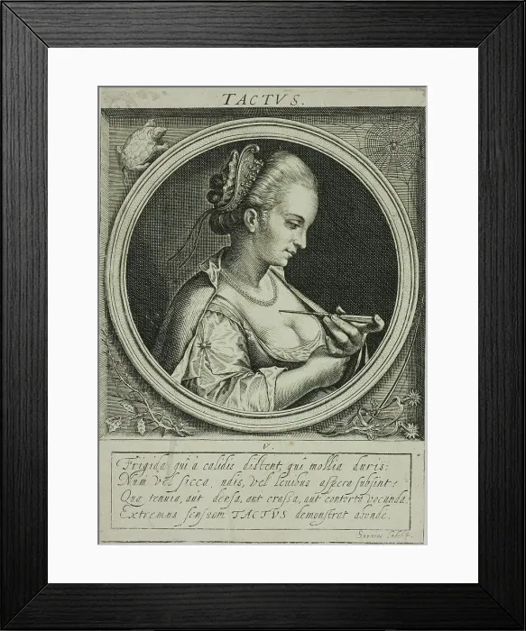 Framed Print : Feeling, plate five from The Five Senses, n.d. Creator: Jacob van der Heyden Framed Print : Feeling, plate five from The Five Senses, n.d. Creator: Jacob van der Heyden
