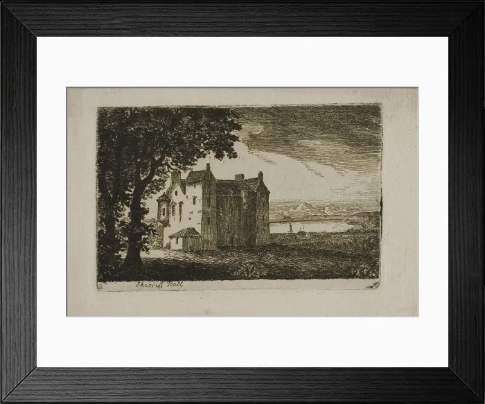 Framed Print : Sheriff Hall, n.d. Creator: John Clerk Framed Print : Sheriff Hall, n.d. Creator: John Clerk