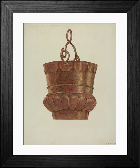 Framed Print : Copper Bucket, c. 1940. Creator: Dana Bartlett Framed Print : Copper Bucket, c. 1940. Creator: Dana Bartlett