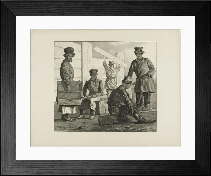 Framed Print : Scenes from Russian Folk Life, n.d. Creator: Ignatii Stepanovich Shchedrovski Framed Print : Scenes from Russian Folk Life, n.d. Creator: Ignatii Stepanovich Shchedrovski