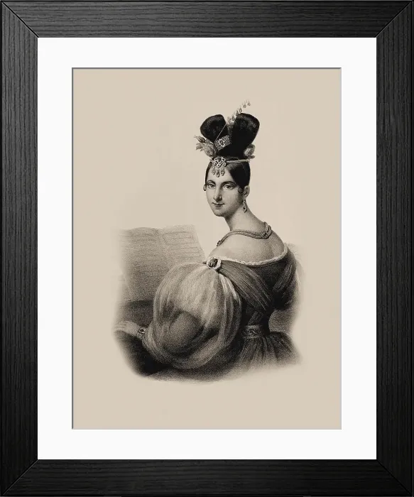 Framed Print : Portrait of the pianist and composer Leopoldine Blahetka (1809-1885). Creator: Anonymous Framed Print : Portrait of the pianist and composer Leopoldine Blahetka (1809-1885). Creator: Anonymous