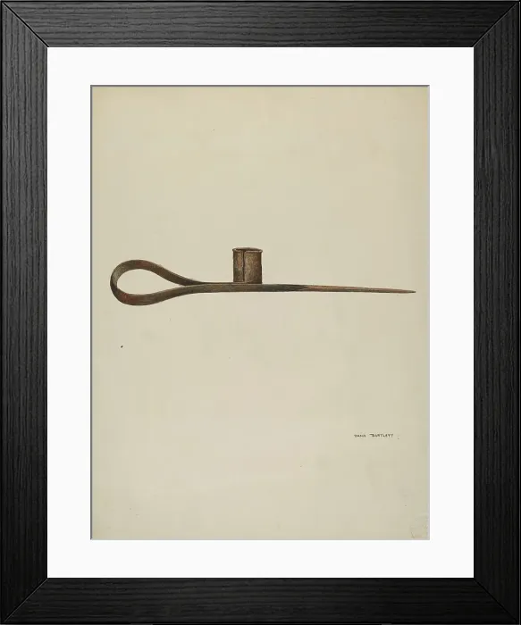 Framed Print : Candle Holder, c. 1939. Creator: Dana Bartlett Framed Print : Candle Holder, c. 1939. Creator: Dana Bartlett