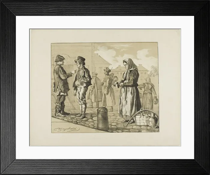 Framed Print : Scenes from Russian Folk Life, n.d. Creator: Ignatii Stepanovich Shchedrovski Framed Print : Scenes from Russian Folk Life, n.d. Creator: Ignatii Stepanovich Shchedrovski
